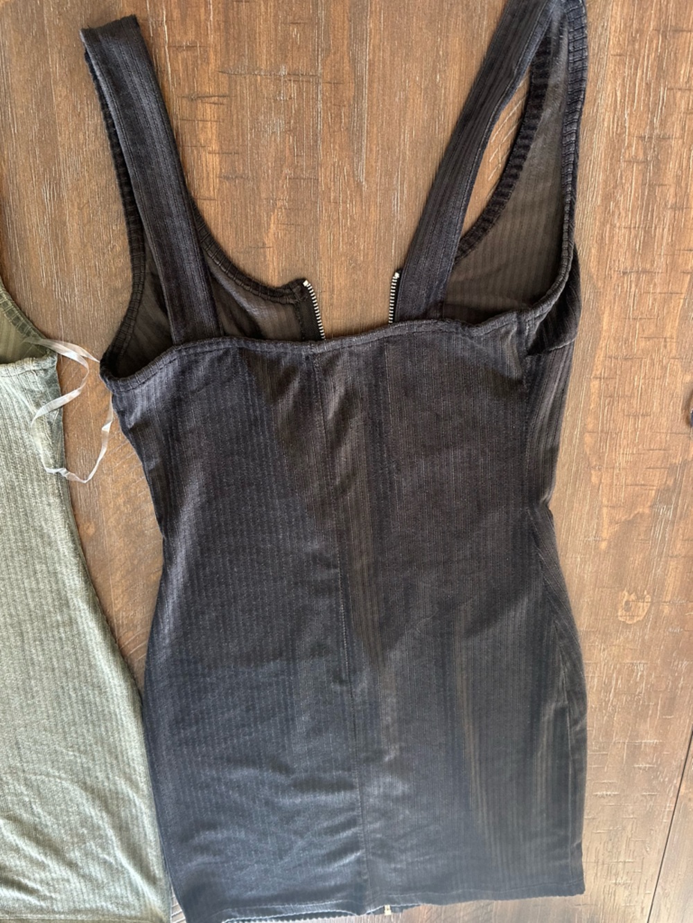 Bundle Ribbed Tank Mini Dress Bundle - Black / Olive - Picture 14 of 16